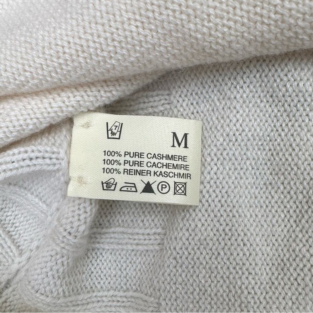 Hawick Cashmere of Scotland Shawl Collar Cable Knit 3/4 Sleeve Sweater Dress M - Picture 8 of 10